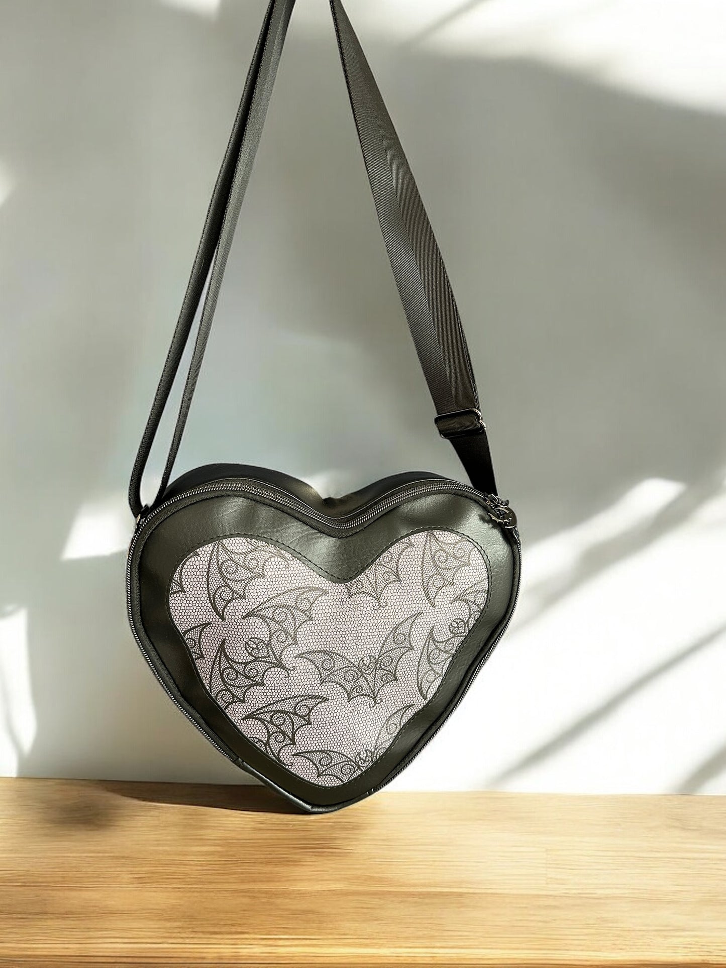 Heartbreaker Crossbody Bag - Bats