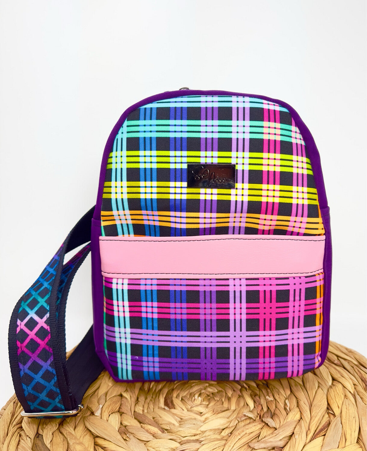 The Yoshi Sling - Rainbow Plaid