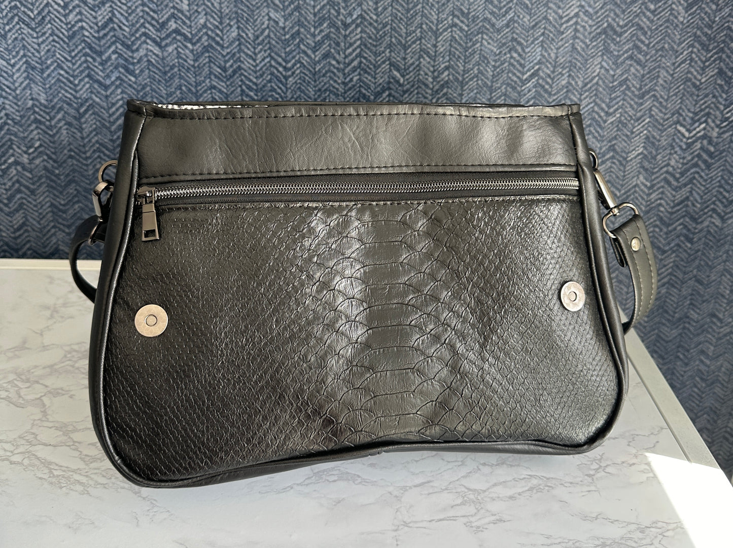 Azalea Crossbody Bag - Snake Faux Leather