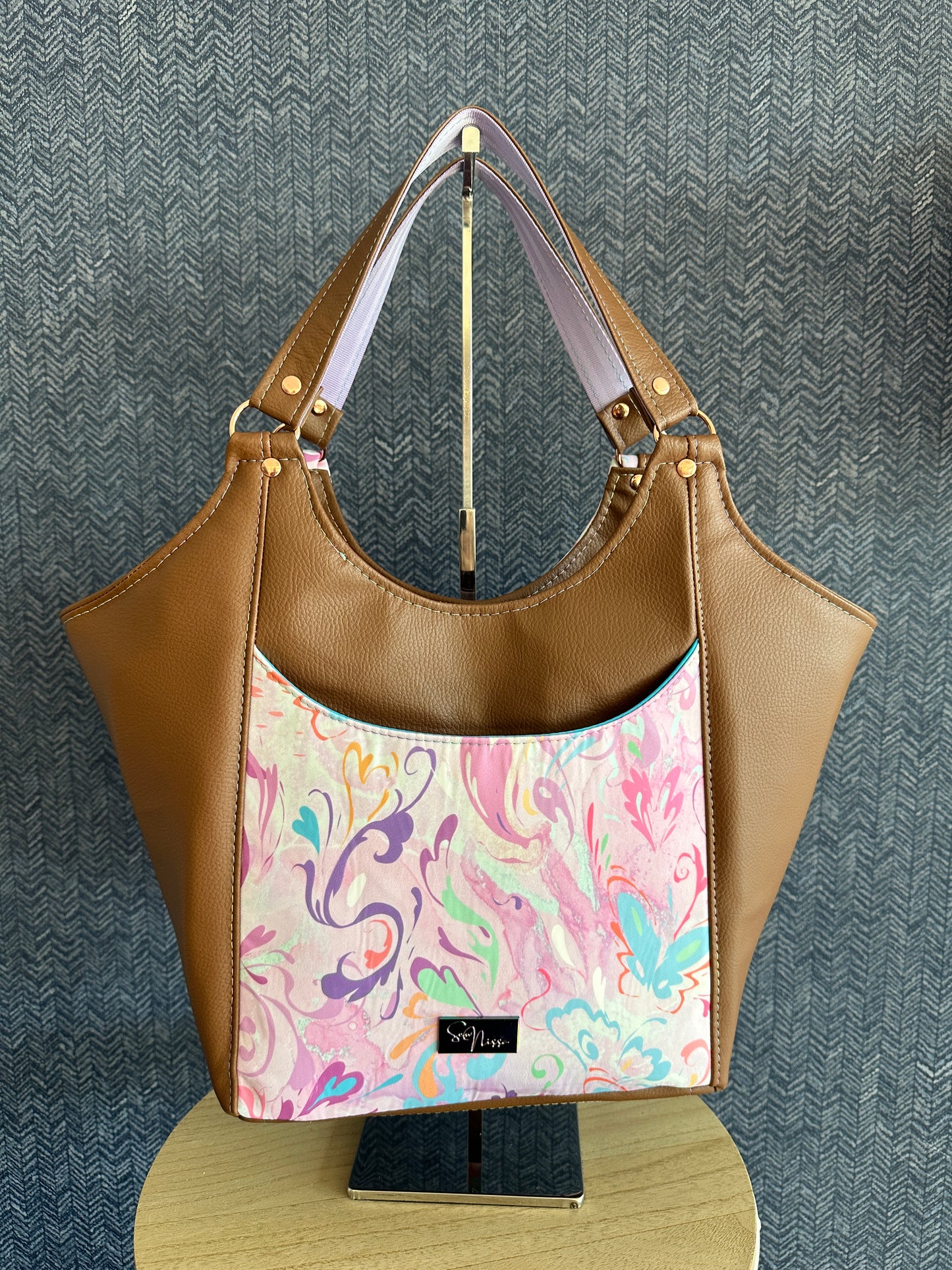 Tiger lily tote - Karma Is A Cat