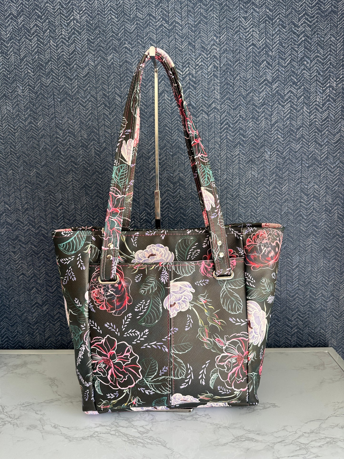 Lolite Tote - Rose Shadow Garden