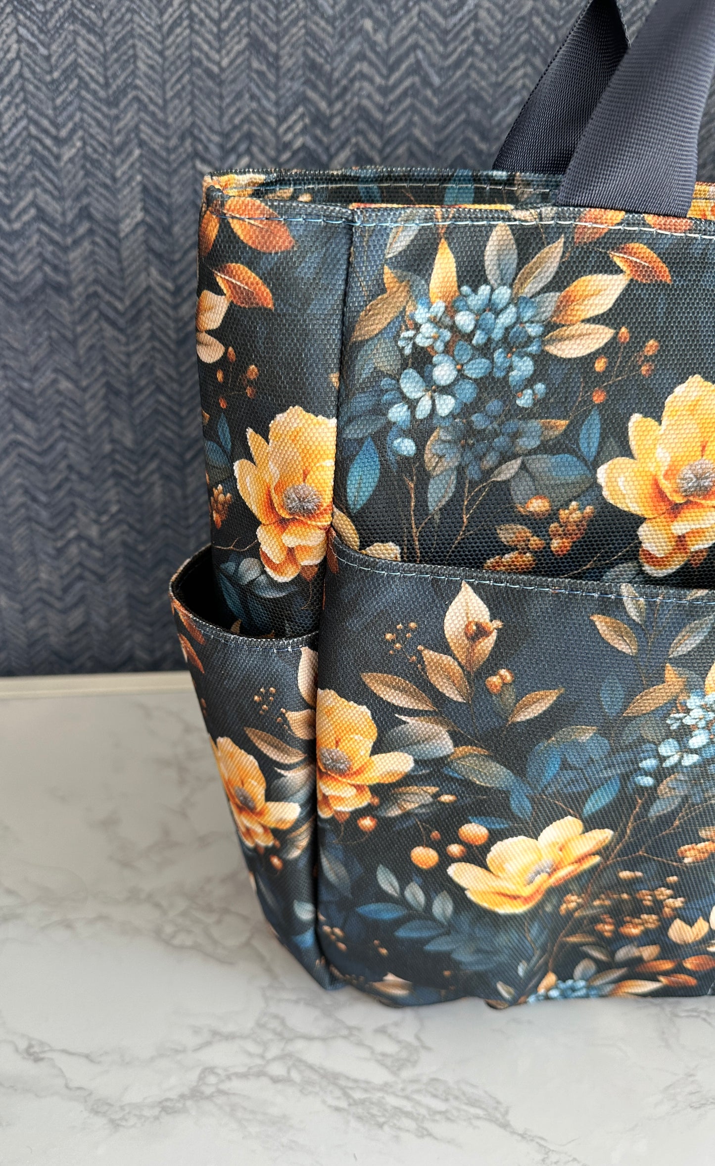 Safia Tote - Blue Floral