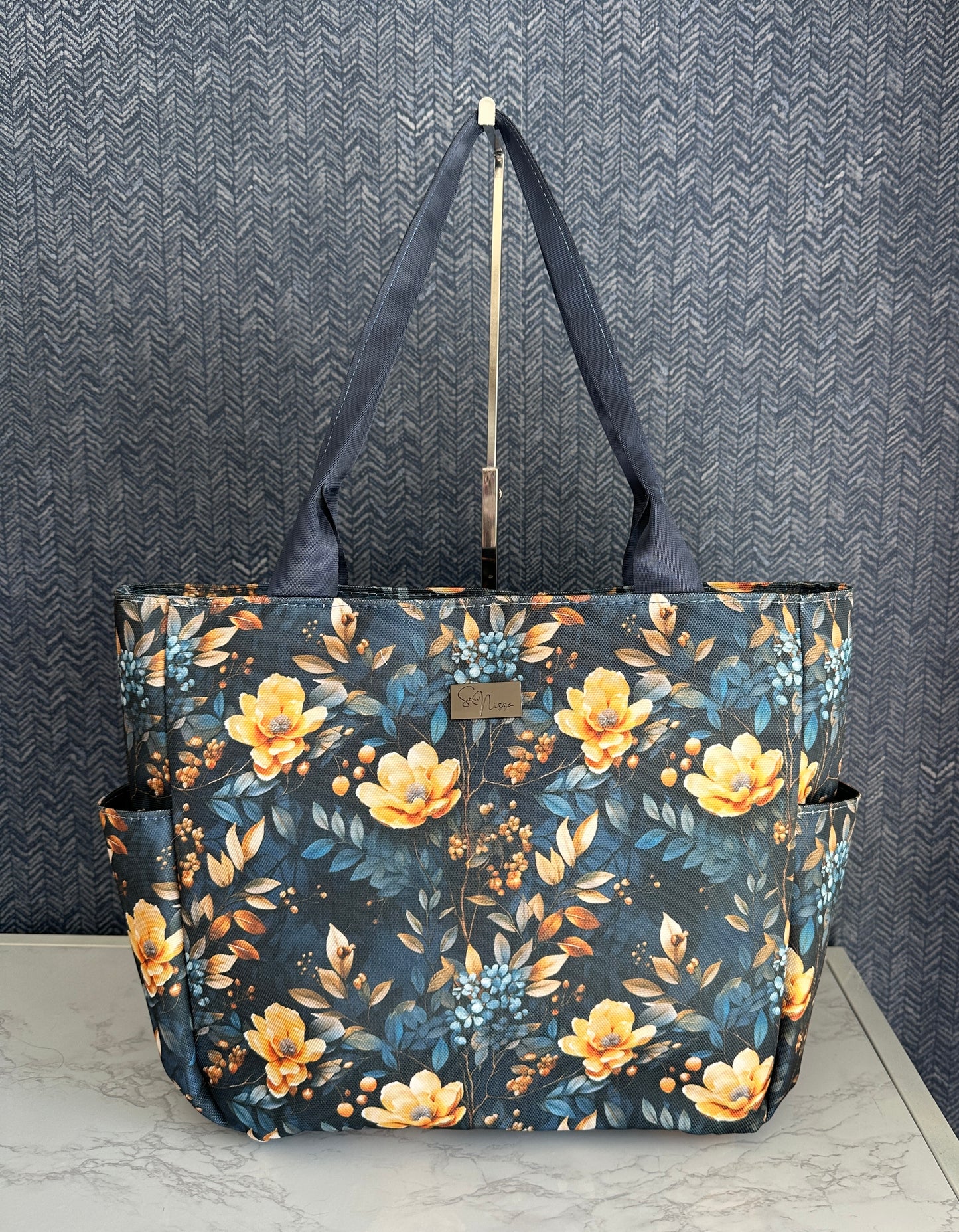 Safia Tote - Blue Floral