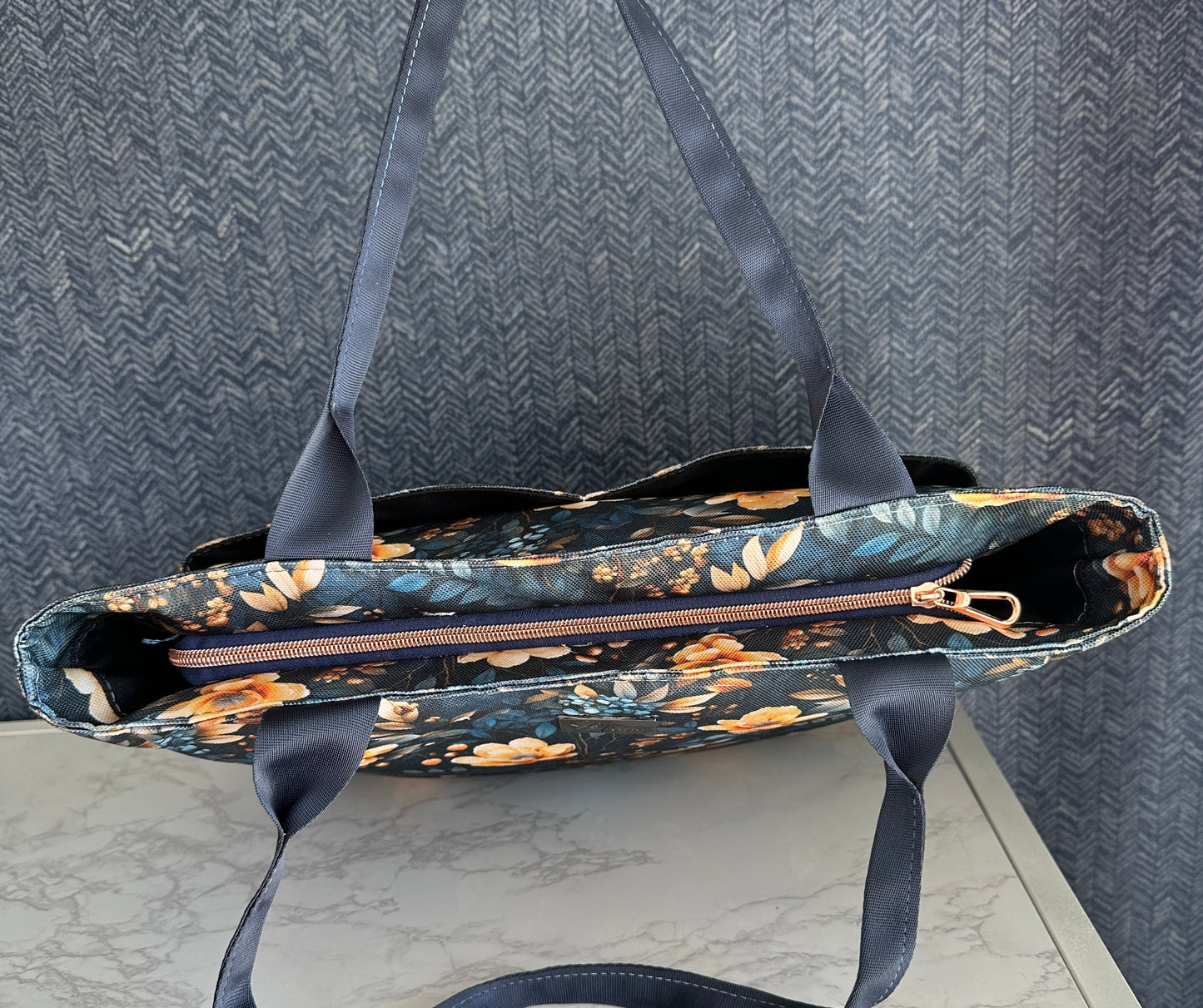 Safia Tote - Blue Floral