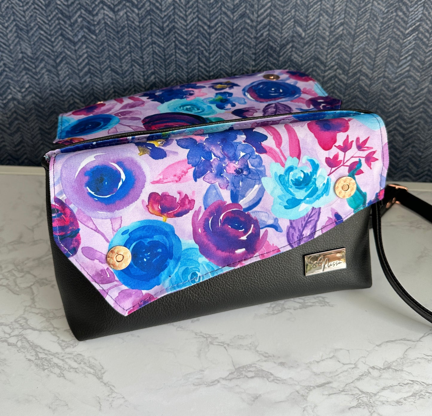 Aviatrix Crossbody - Purple Floral