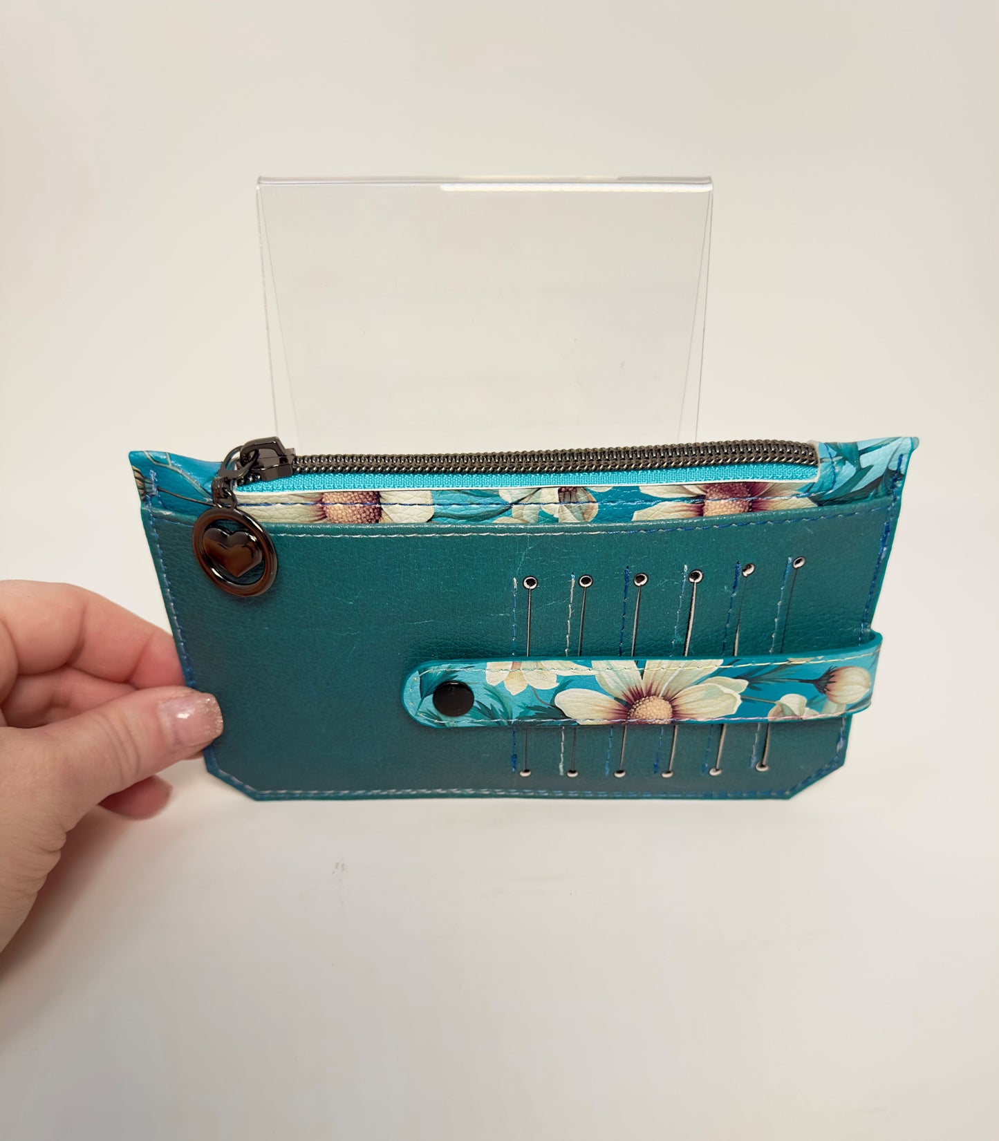 Purse Pal - Blue Flowers 1