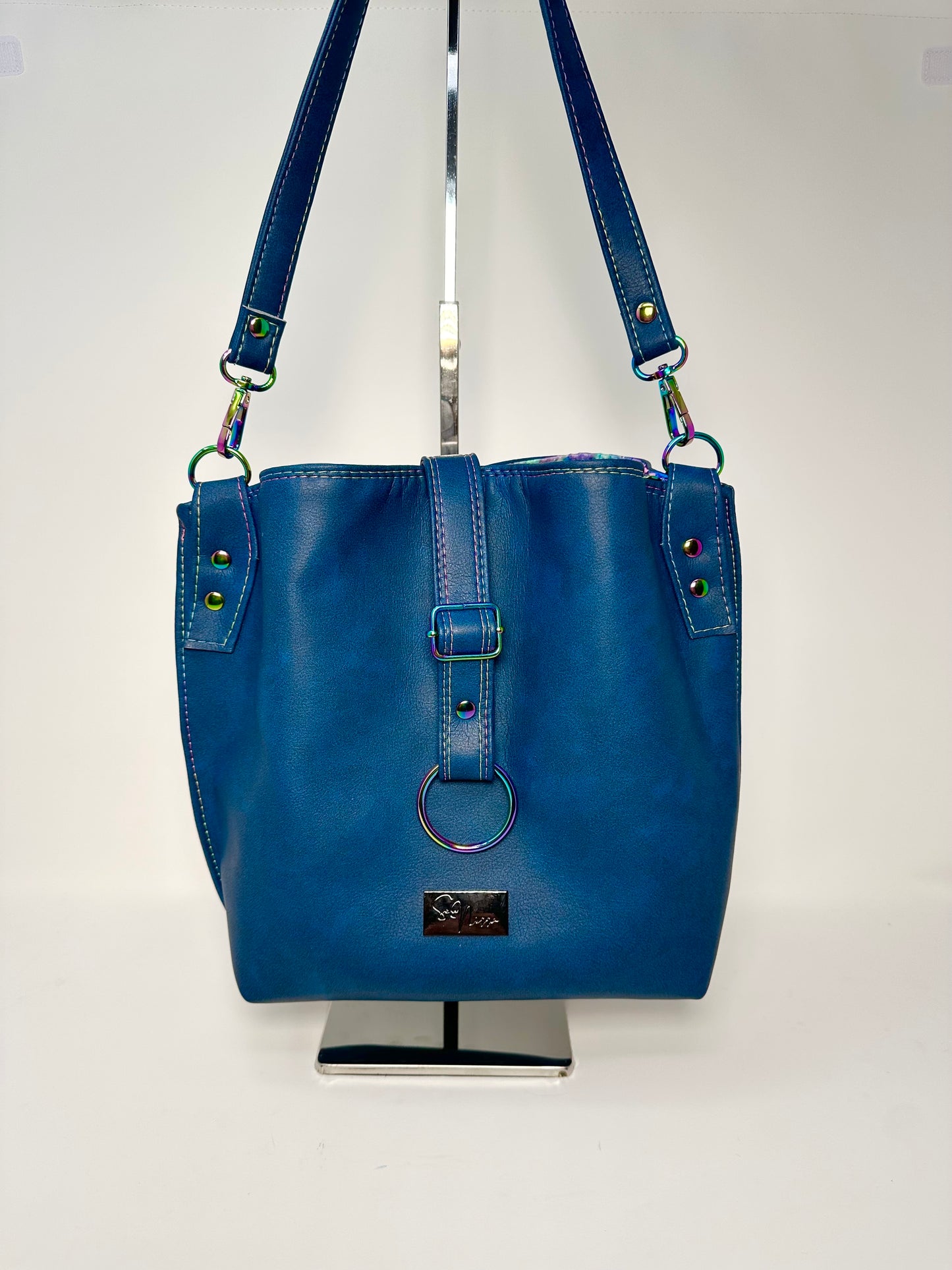 Hinterland Shoulder Bag - Blue Leopard