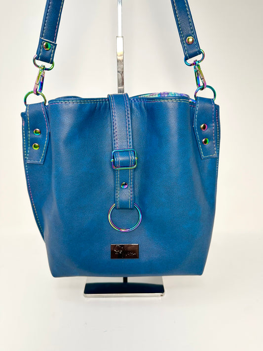 Hinterland Shoulder Bag - Blue Leopard