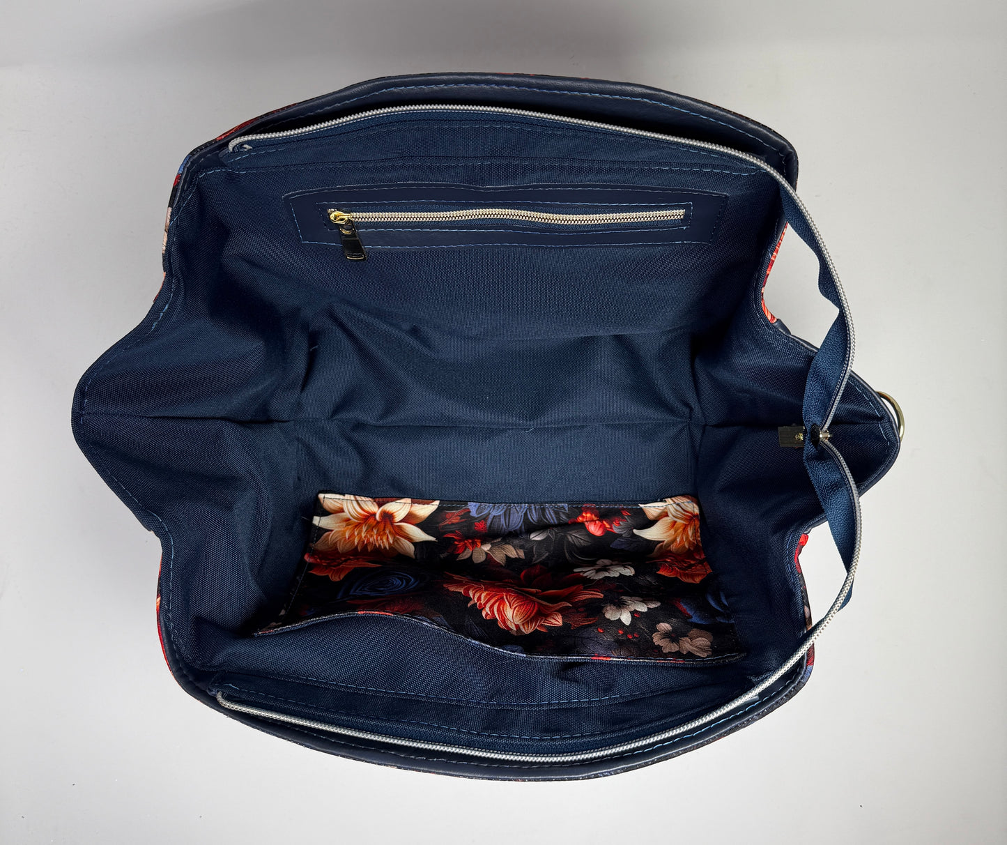 Morgan Handbag - Navy Floral