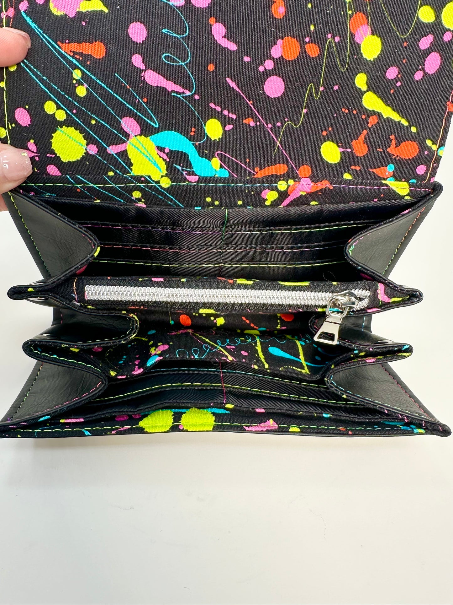 Necessary Clutch Wallet - Paint Splatter