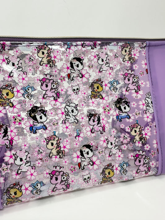 Zipper Pouch - Clear - Tokidoki Purple