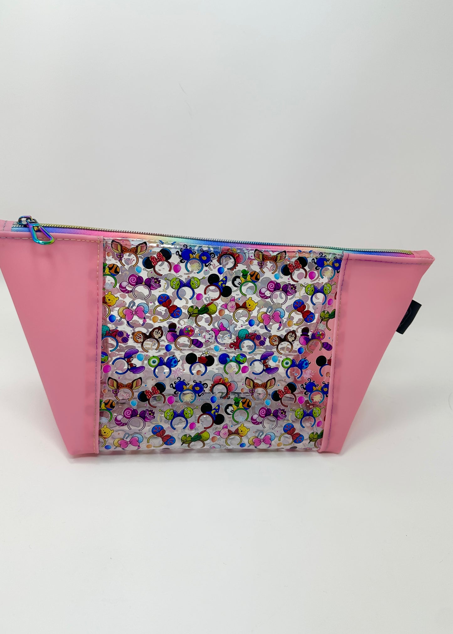 Zipper Pouch - Clear - Disney Headbands Coral