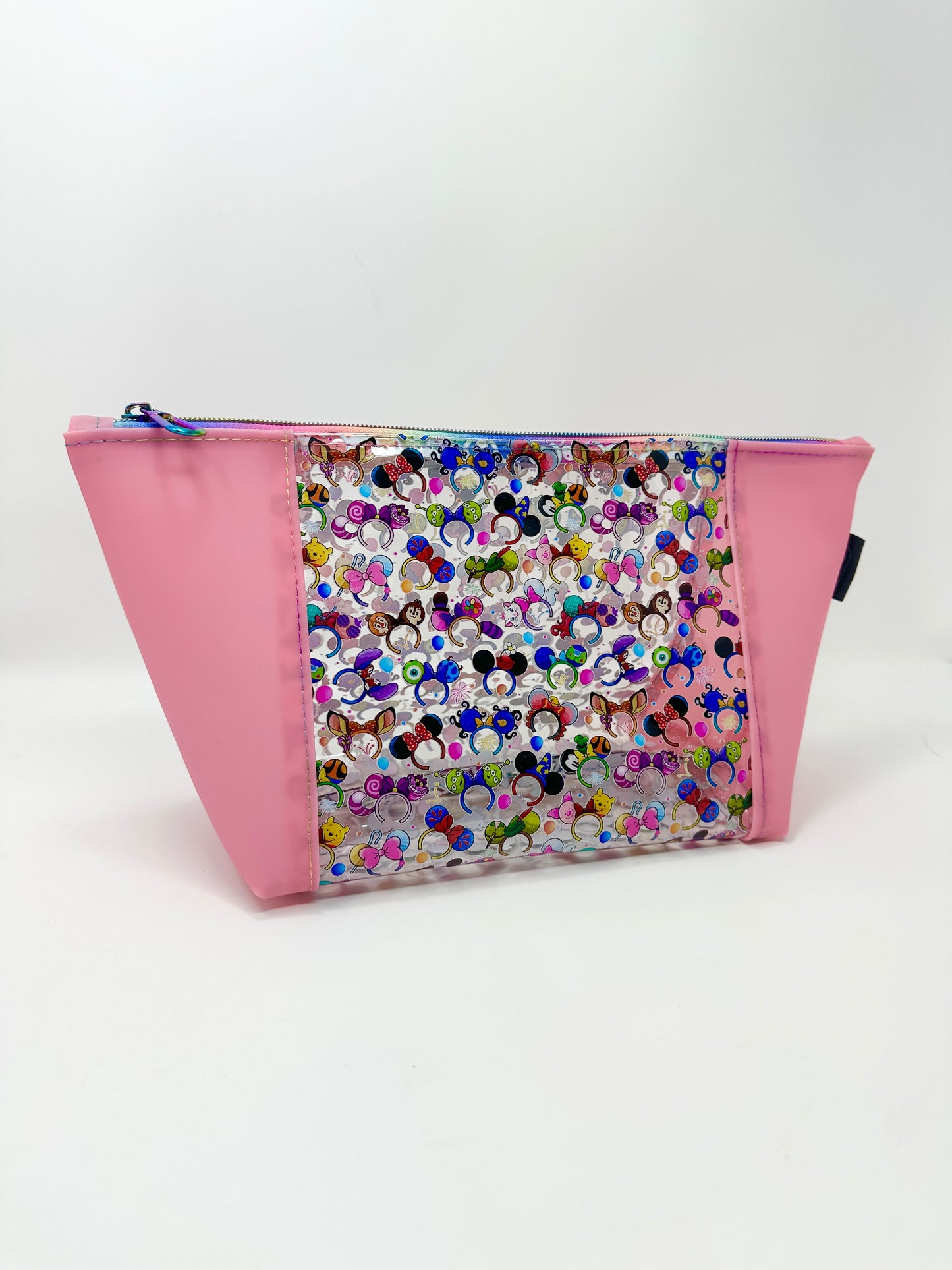 Zipper Pouch - Clear - Disney Headbands Coral