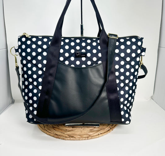 Oxbow Tote - Polka Dot (Regular Size)