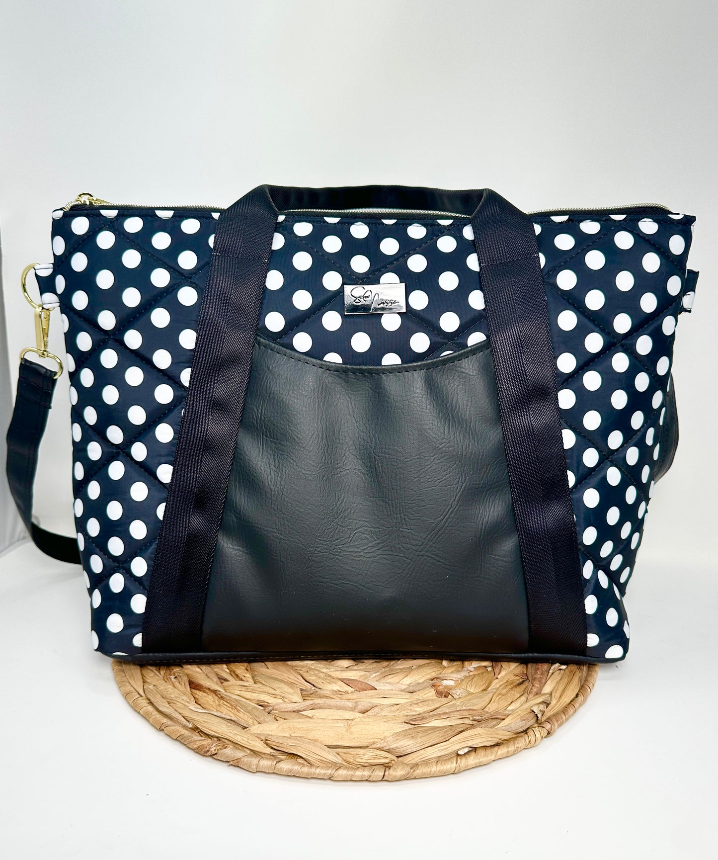 Oxbow Tote - Polka Dot (Regular Size)