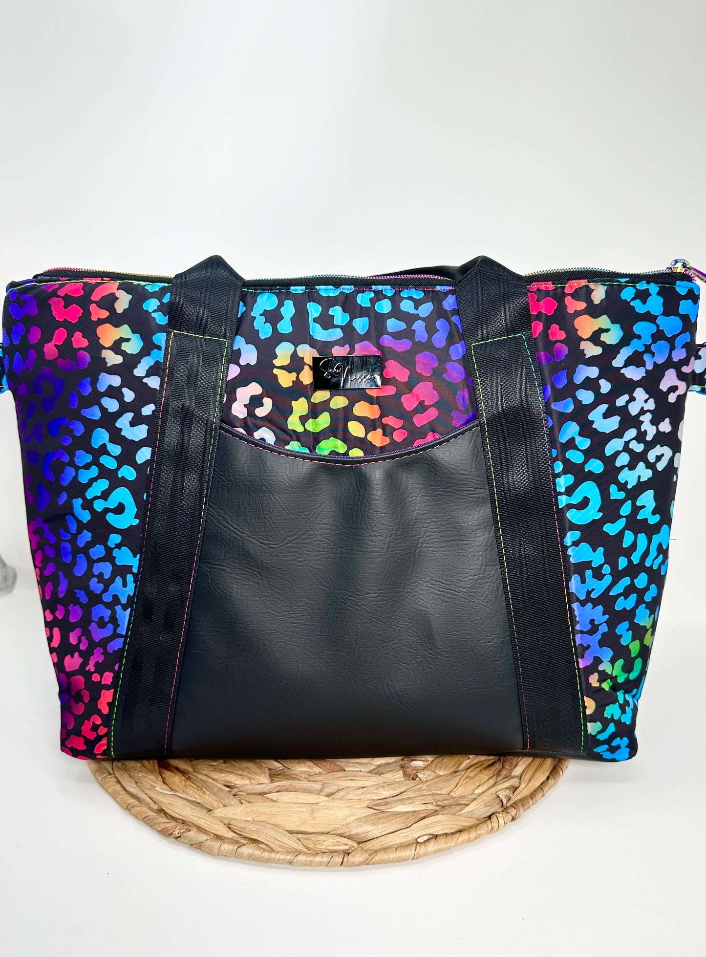 Oxbow Tote - Rainbow Cheetah (Regular Size)